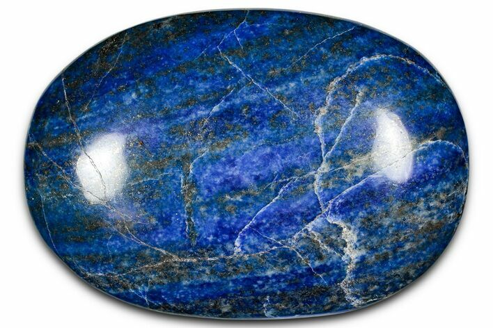 Polished Lapis Lazuli Palm Stone - Pakistan #352570